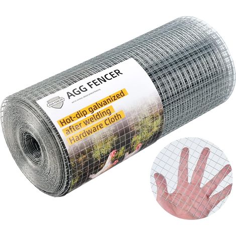 16" x 51.5ft 1mm Thickness 1/2" x 1/2" Diameter Galvanised Chicken Coop Fences for Livestock Fencing Poultry Cage Netting (1/5)