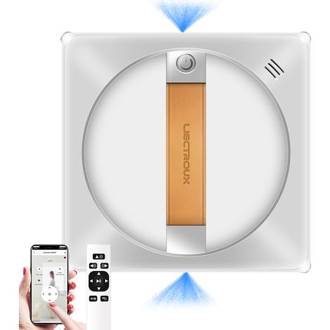 Liectroux YW710 Robot Limpiacristales, Pulverizador de Agua Bidireccional, Motor Sin Escobillas, Control por App, 5 AÑOS DE GARANTÍA