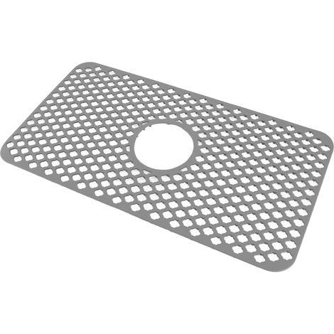 Isolierte Spülbeckenmatte mit Hohlkammerprofil, rutschfest, multifunktional, groß, Silikon, grau (1/5)