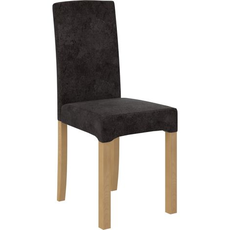 Chaise bois de hêtre clair et tissu au choix Zakria-Tissu 27128 (1/5)