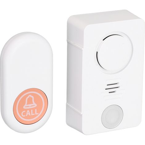 Sonnette sans fil pour la maison, longue portée 200 m, lumières RGB multicolores, résistante à l'eau, 38 sonneries, système de bouton d'appel pour les aidants (1/5)