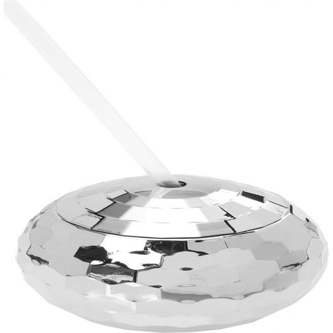 Verre disco avec paille transparente, lot de 1 verre, multicolore (1/5)