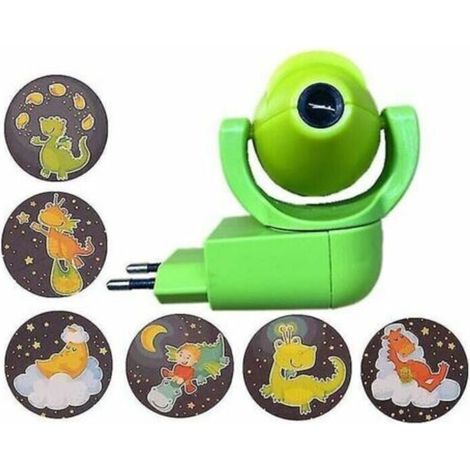 Étoile lune Animal projecteur projecteur Led 6 Images capteur prise ue veilleuse pour enfants bébé chambre décoration