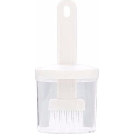 Outil de cuisson portable pour barbecue, pinceaux à badigeonner multifonctionnels, pinceau pour barbecue résistant à la chaleur, brosse pour bouteille d'huile, accessoires de cuisine (blanc) (1/5)