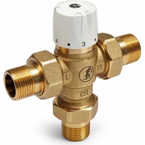 Thermostatischer Brauchwassermischer für den Einsatz in Sanitärinstallationen und Solaranlagen Giacomini R156-2 1/2"