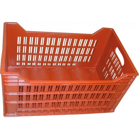 Cassettiera di raccolta impilabile con fondo pieno, lati traforati 50 x 30 x 27 34 L