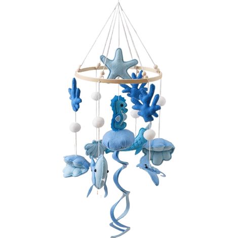 Mobile De Lit Bébé Pour Garçons - Jouet Suspendu Pour Lit Bébé - Mobile Apaisant Thème Pour Fille Garçon Décoration Chambre Accessoire Photo Poussette Parc Nouveaux Parents (1/5)