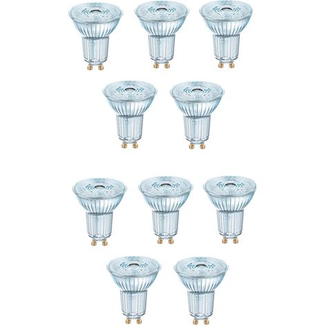 10x Bellalux Lampadina A Riflettore GU10 PAR16 4.3W Cool White 4000K 36°
