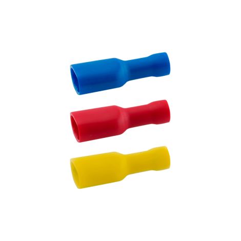 Terminal Faston Aislado Hembra 6.3 Mm Azul - Bolsa 100 Unidades (1/2)