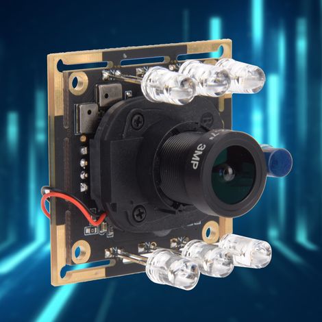 Module caméra USB HD OV2710, puce IR-CUT, commutation automatique, 1920 x 1080, 30 ips, angle de vision de 94°. (1/5)