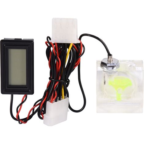 3-Wege-Digital-Durchflussmesser mit Thermometer für Wasserkühlungs-Kits