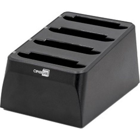 CipherLab Cargador de batería de 4 ranuras para RS35 RS36 4000mAh 6000mAh Negro