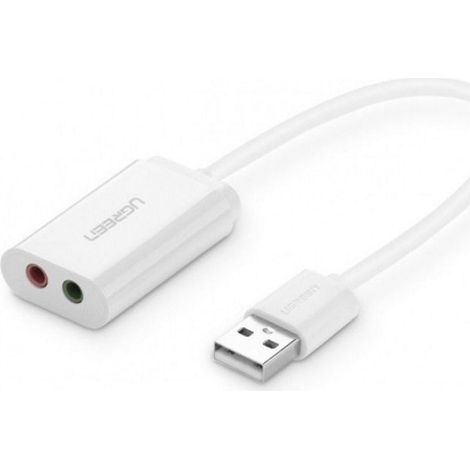 Adattatore musicale per scheda audio esterna usb a ugreen - bianco