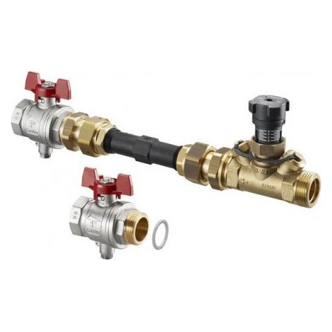 Kit de raccordement pour compteur de chaleur OV avec vanne d'équilibrage Hyco VTZ DG DN 20