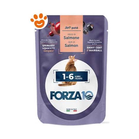Forza10 Cat Botanicat Adult 1-6 Anni Salmone in Patè - Bustina 80 Gr -