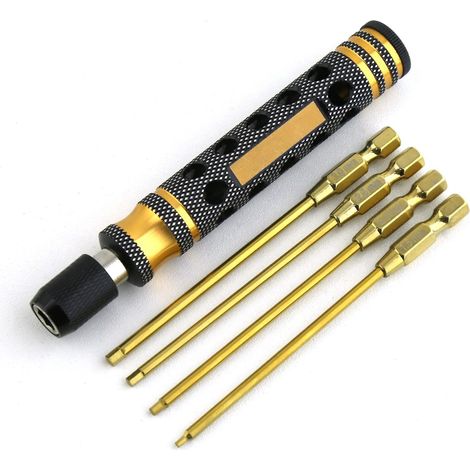 Sechskantschraubendreher, Sechskantschlüssel 1,5 2,0 2,5 3,0 mm, Schnellwechsel-Inbusschlüssel, Schraubenkasten-Ersatz für Re