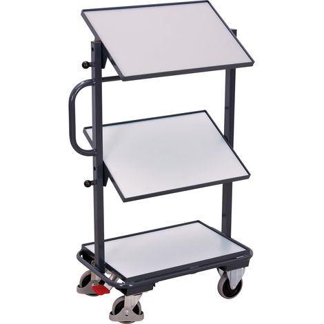 VARIOfit ESD Beistellwagen mit 3 ESD Böden neigbar