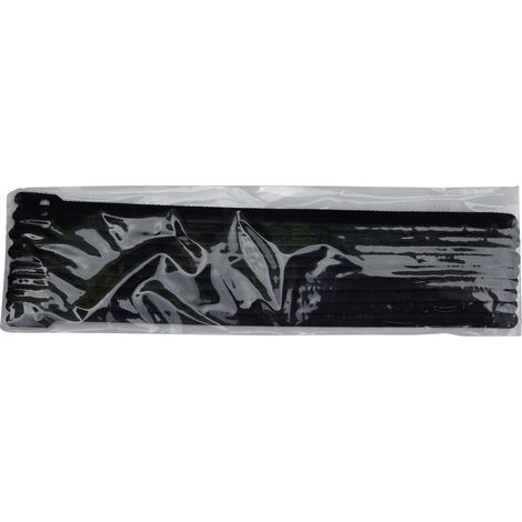 TRU COMPONENTS 801-330-Bag Klettkabelbinder zum Bündeln Haft- und Flauschteil Schwarz 10 St. (1/4)