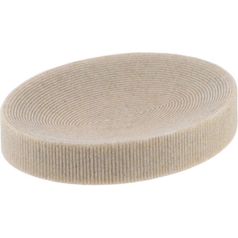 Ovale seifenschale aus polyresin - natur - Tendance