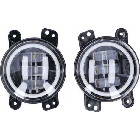 Phare antibrouillard avant à LED Angel Eyes 30 W 3000 lm 10-30 V universel pour voiture, camion, fourgonnette et remorque (1/5)