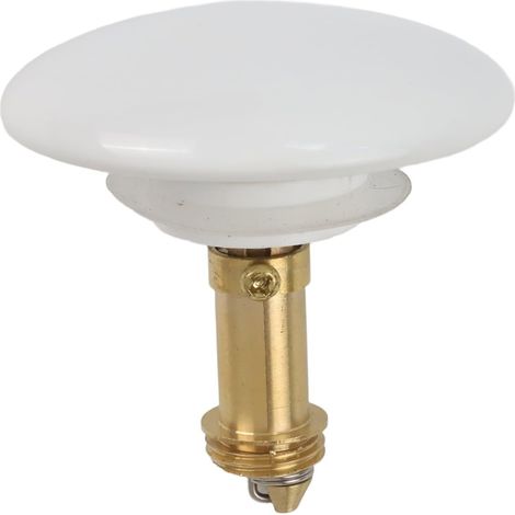 Bouchon de vidange d'évier en laiton à bouton-poussoir avec joint en caoutchouc anti-fuite pour salle de bain, kitchen, baignoire, lavabo, (1/5)