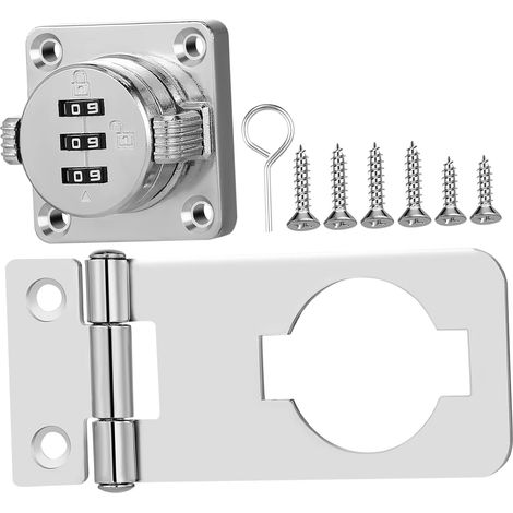 Cadenas à combinaison KALLORY pour portes de placard, accès facile (1/5)