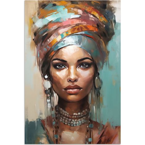 POSTER Donna - Arte - Gioielli - Ritratto 20x30 cm