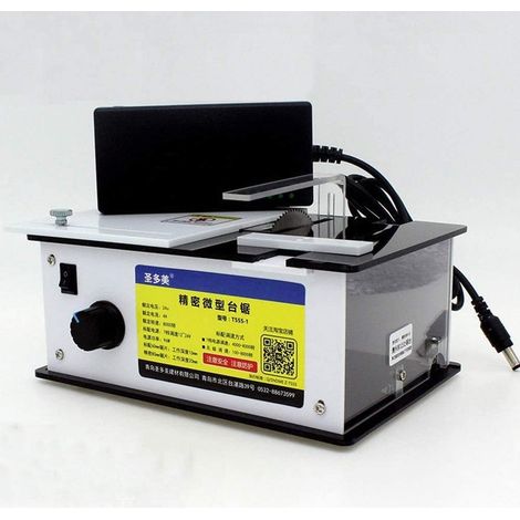 Handmade multifunctional mini table saw for woodworking, electric polisher, grinder, DIY model, 8000 rpm cutting saw (1/5)