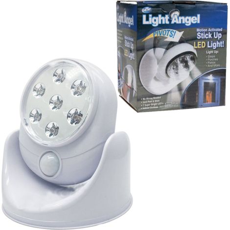 Suspension halogène CC11 avec détecteur de mouvement, 7 piles LED, applique murale 360° (1/5)