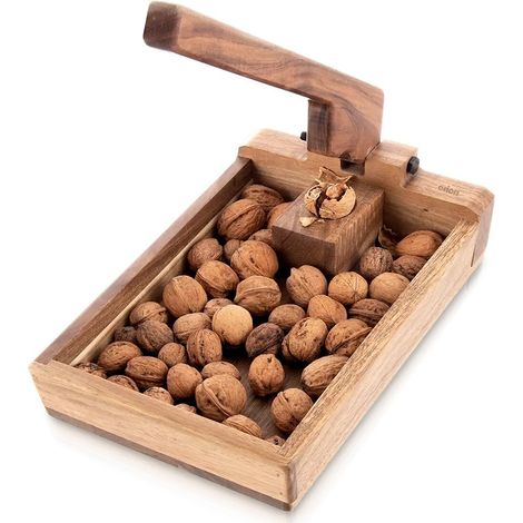 Cascanueces de madera maciza, exprimidor de nueces fuerte (1/5)
