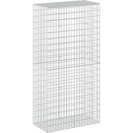vidaXL Gabion with 3.5 mm Wire and 5x10 cm Mesh 100x50x200 cm (1/5)