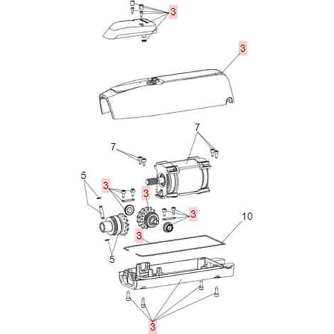 Karosseriegruppe für Mistral Sirocco Motor Original Ersatzteil GENIUS 63003348