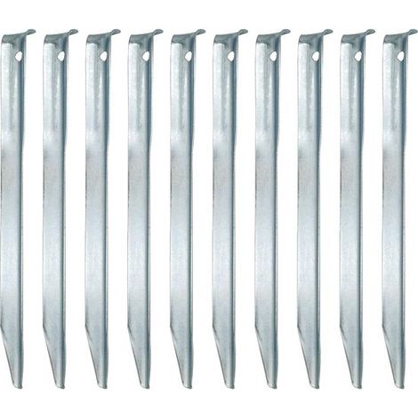 Ancoraggi a terra，Set di 10 pali XL in acciaio zincato a caldo 230x23mm a forma di V (1/2)