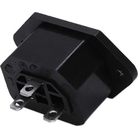 Quatre prises de connexion à montage sur panneau AC 250V 10A IEC 320 C13 (noires) (1/5)