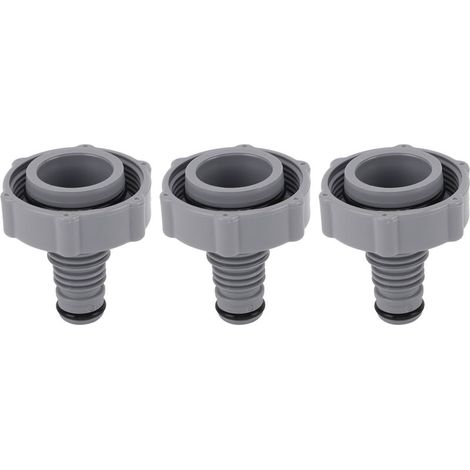 3 Vannes Vidange Piscine P6H1419 – Filetage Interne 1.6" Diamètre Extérieur 1.3" Gris, Remplacement Étanche Durable (1/5)