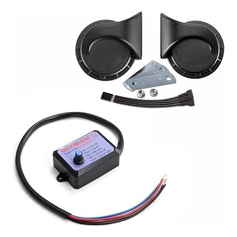 FARBIN Variable 12 Sounds Car Horn 12V Motorcycle Snail Horn (1/5)
