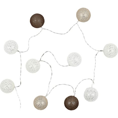 Guirlande Lumineuse À Led "10 Boules" 175cm Marron (1/5)