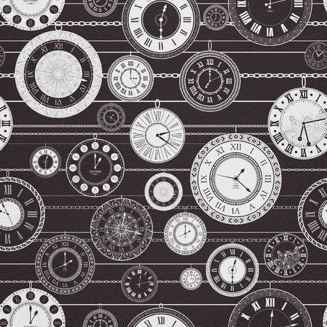 Telas decorativas para exteriores Oxford - motivo de esfera de reloj (1/5)
