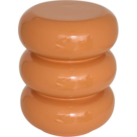 Tavolino stoneto arancione 35x35x43cm - Atmosphera créateur d'intérieur (1/3)