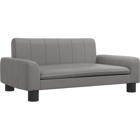 Hundebett Grau 70x45x30 cm Kunstleder vidaXL (1/5)