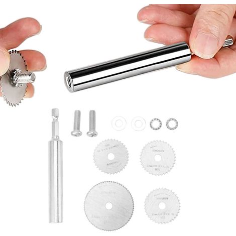Lame de scie miniature à tige hexagonale, tige de connexion pour perceuse électrique, 4 lames de scie, jeu de lames de scie A (1/5)