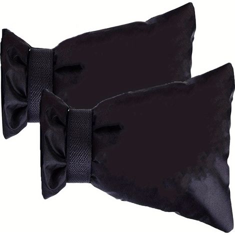 Couvercle de robinet extérieur robuste avec protection contre le feu et le gel - Tissu Oxford 420D, Noir, 13,97 cm L x 21,59 cm H, (1/5)