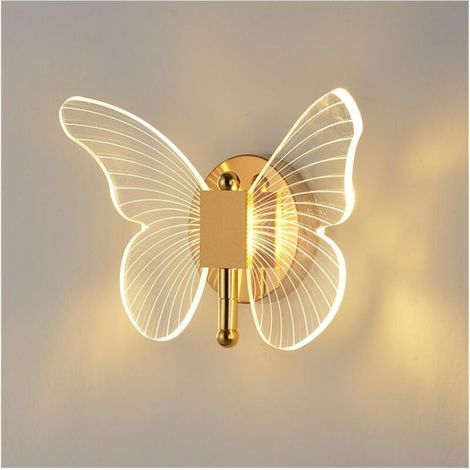 Butterfly LED wall light, decorative indoor light fitting with a modern and creative Nordic design (1/4)