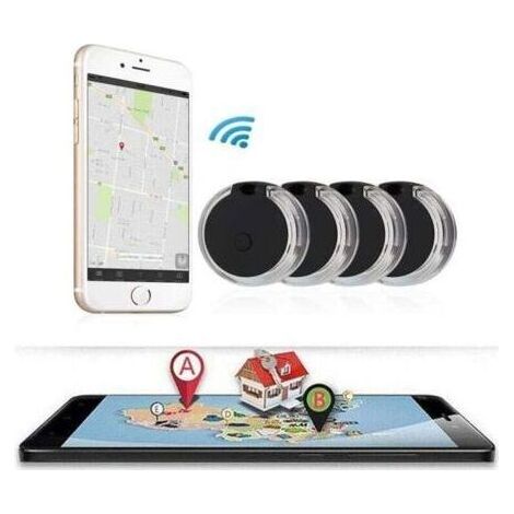 Traceur GPS Chien,Anti Perdu Collier GPS Chats Localisateur avec Alarme pour Animaux domestiques Chien(Black,4 Pièce) (1/4)