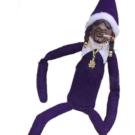 Doll Père Noël Lutin 25 cm Résine Pluche Violet Décorations de Noël pour Maison Fête (1/5)