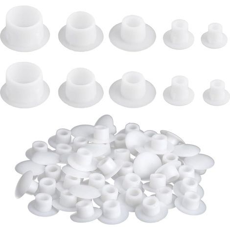 Lot de 150 bouchons de trou, 5/6/8/10/12 mm, bouchons pour trous, bouchons en plastique, couvre-trous, bouchons pour trous de vis (1/5)