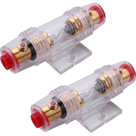 2x 8-Gauge AGU-Sicherungshalter und Sicherung für Autoradio, 60A-Audiokabel (1/5)