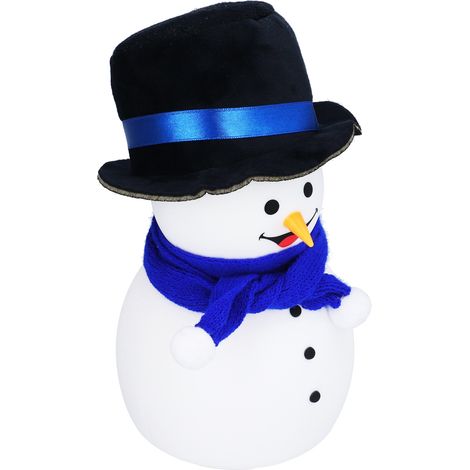 Veilleuse Silicone Bonhomme de Neige, Lampe USB Rechargeable Tactile Multicolore avec Musique, Jouet Lumineux pour Bébé, Veilleuse Douce avec Batterie Intégrée (Modèle LJC-118, Homme) (1/4)