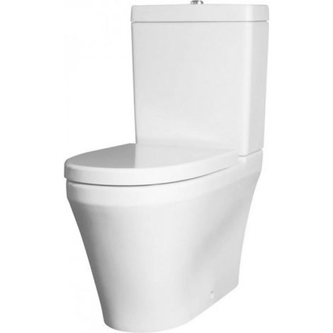 Nuie Marlow Flush-Fit Close Coupled Pan Push Button Cistern - Excluding Seat (1/2)