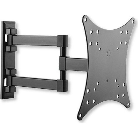 Techly Supporto a Muro per TV LED LCD 23-42'' Inclinabile 3 Snodi Nero (1/3)